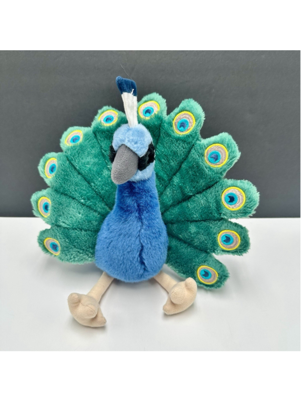 Pakhi The Peacock Stuffed Animal Plush TigerHart Toys 10” Bird Storybook Toy - Picture 1 of 9